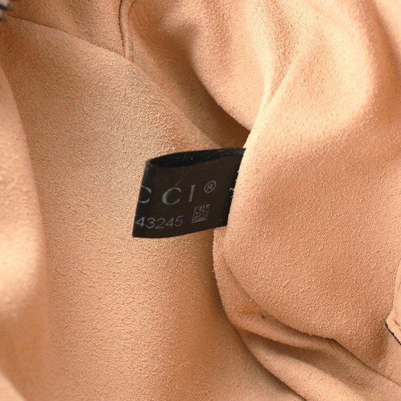 Gucci Shoulder Leather Bag Quilted Small Black Marmont - Picture 13 of 15